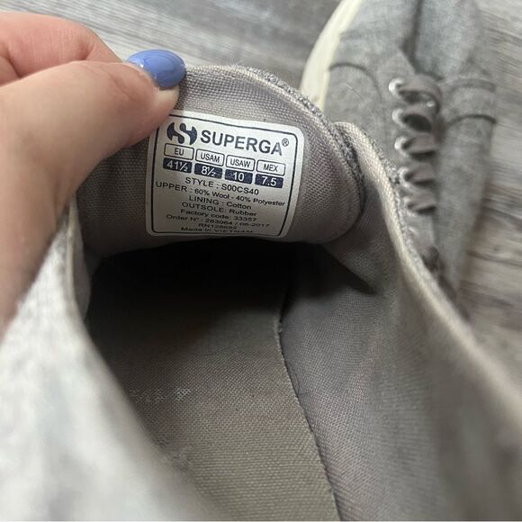 Superga Platform Wool Blend Sneakers - Picture 9 of 10